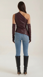 Top Ulyssa de Hombros Descubiertos