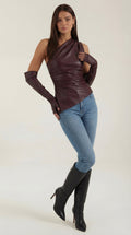 Top Ulyssa de Hombros Descubiertos