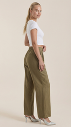 Pantalones Plisados de Cintura Alta Courtney
