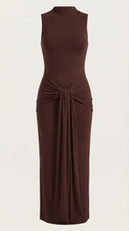 Maxi Vestido Hester con Cuello Alto