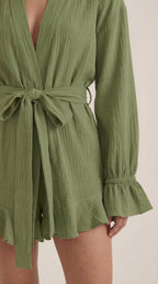 Conjunto de vestido mini cruzado Rebekah
