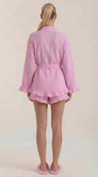 Conjunto de vestido mini cruzado Rebekah
